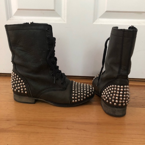 Steve Madden studded combat boots - Picture 6 of 8